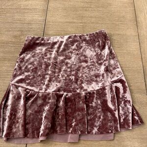 Socialite crushed velvet skirt size small